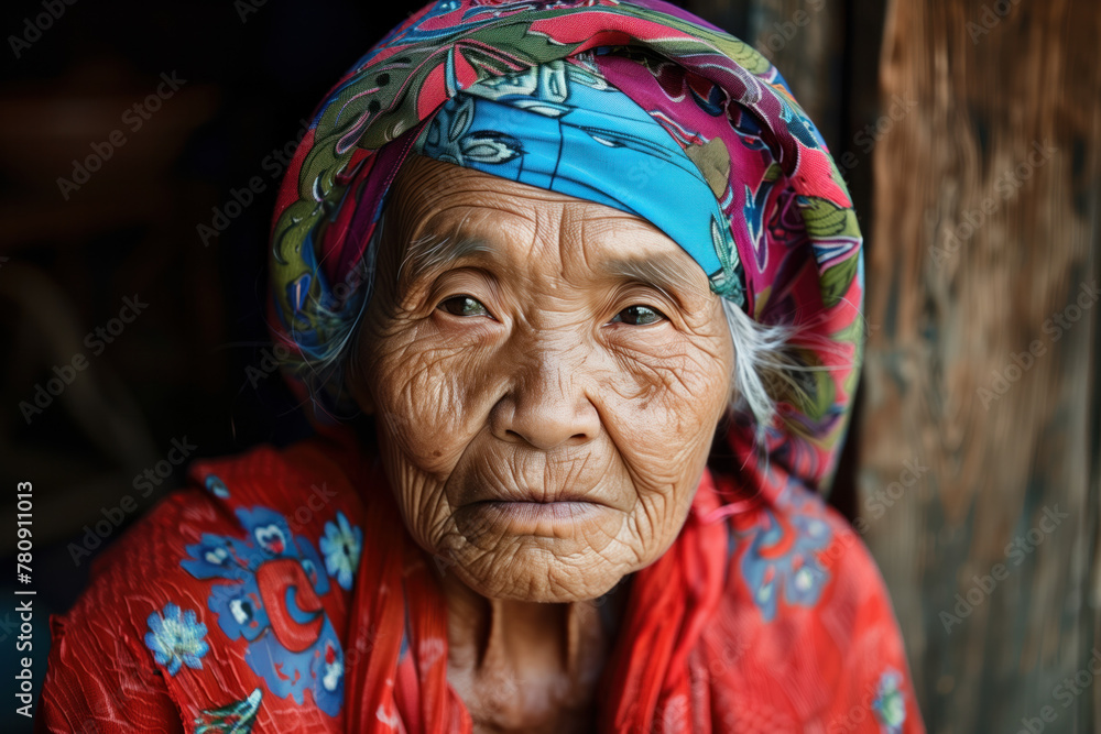 Portrait of an old Woman, Generative AI Portrait of an old Woman, Generative AI