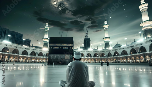 Holy Mosque kaaba hajj piglrimage Makkah for Edi al adha and hajj social media post photo