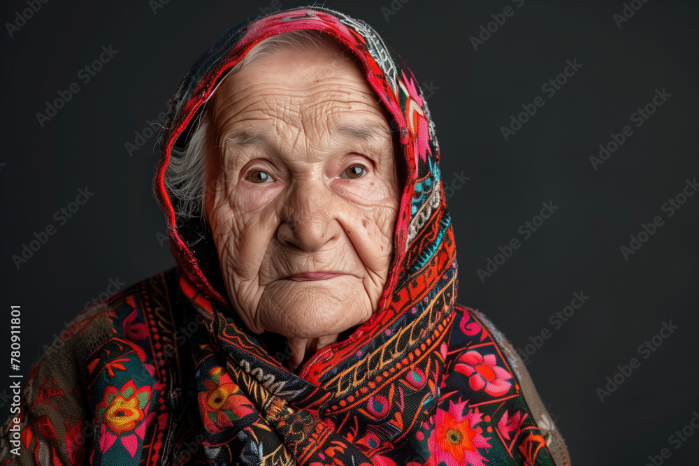 Portrait of an old Woman, Generative AI Portrait of an old Woman, Generative AI
