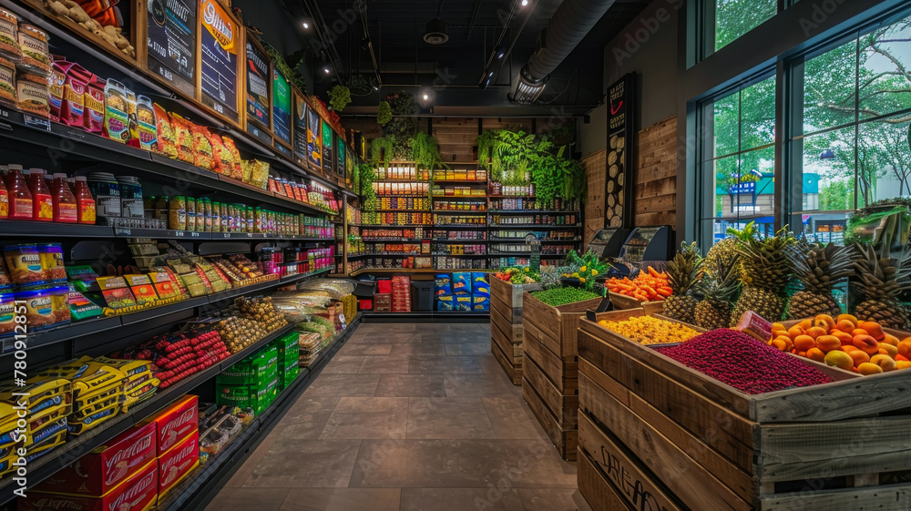 A Vibrant Vegan Grocery Store