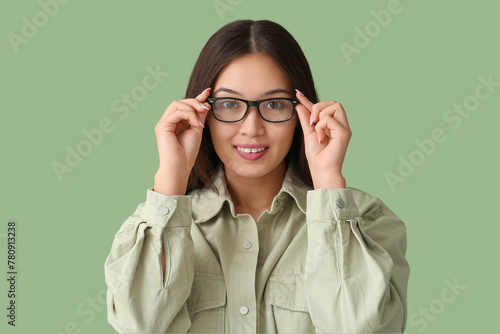 Beautiful young happy Asian...