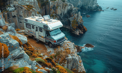 A motorhome parked in the n...