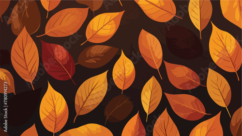 Autumn leaves pattern images vector background 2d f