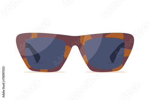 stylish and glamorous female sunglasses- vector illustration