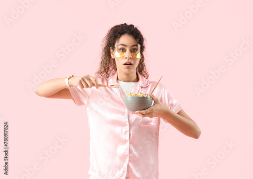 Overslept young African-Ame...