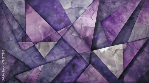 Abstract geometric background in purple tones