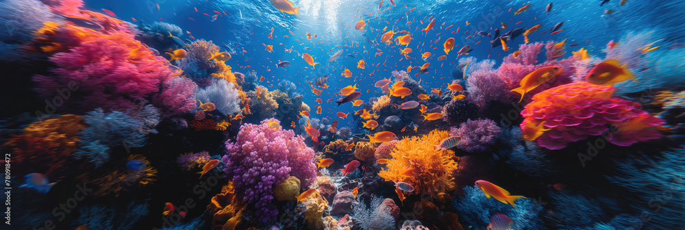 Fototapeta premium coral reef in sea