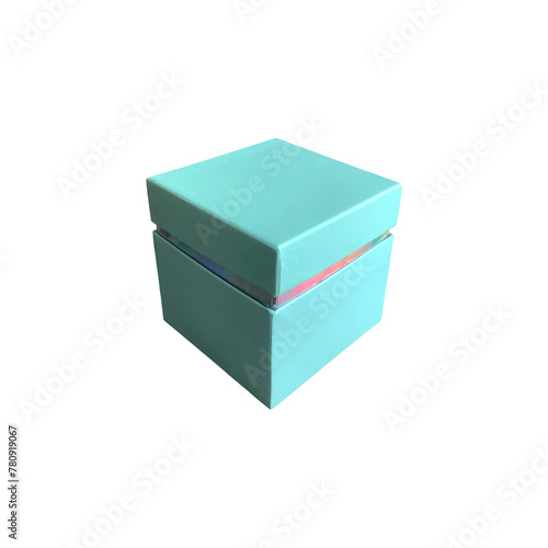 Empty closed cardboard box mock up clipping path © Contes de fée 