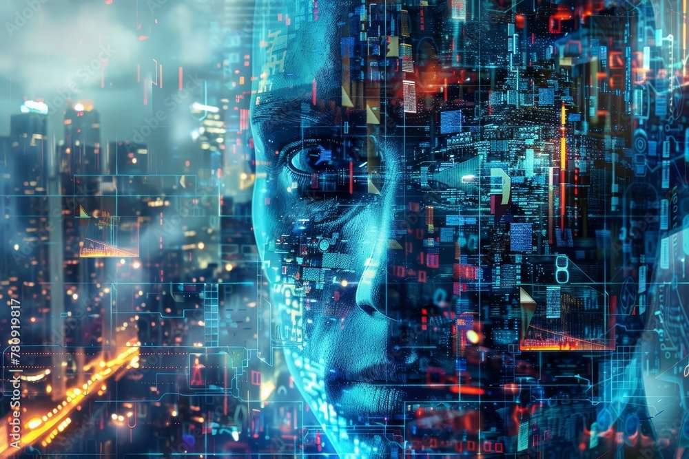 Advanced Artificial Intelligence Cyborg Concept Advanced Artificial Intelligence Cyborg Concept