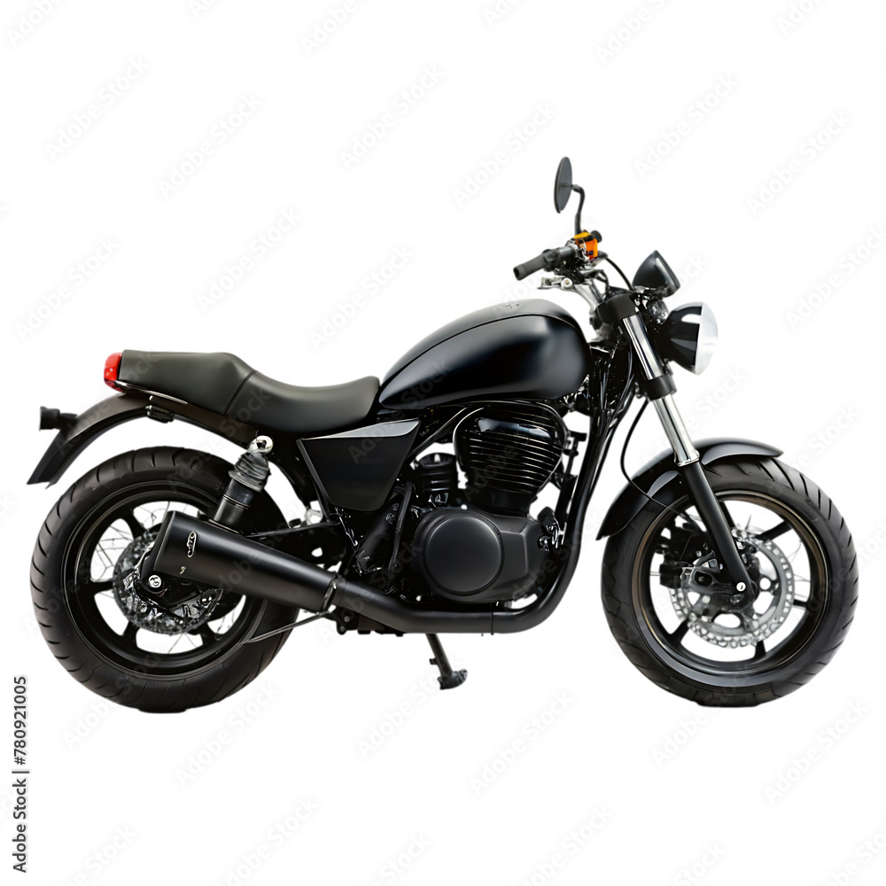 motorcycle isolated on white background. monochrome style. motorcycle isolated on white background. monochrome style.