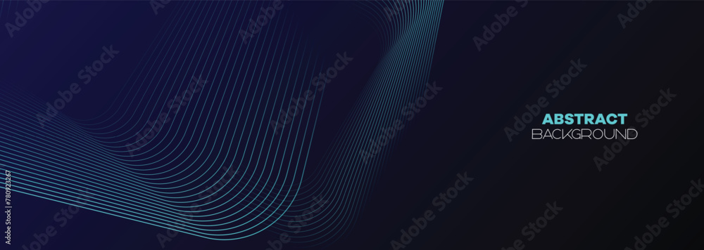 Dark blue, Green abstract banner background with glowing geometric lines. Navy blue gradient shiny lines pattern Futuristic technology web background for Science, cover, website, header, brochure Dark blue, Green abstract banner background with glowing geometric lines. Navy blue gradient shiny lines pattern Futuristic technology web background for Science, cover, website, header, brochure