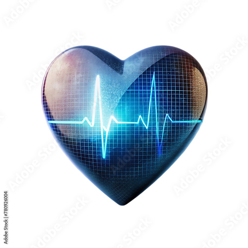 heart pulse icon for healthcare technology