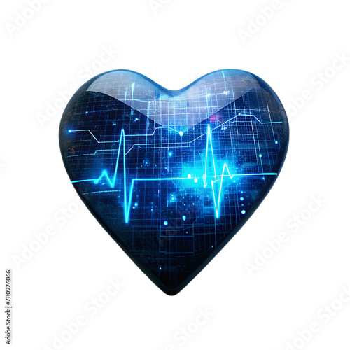 heart pulse icon for healthcare technology