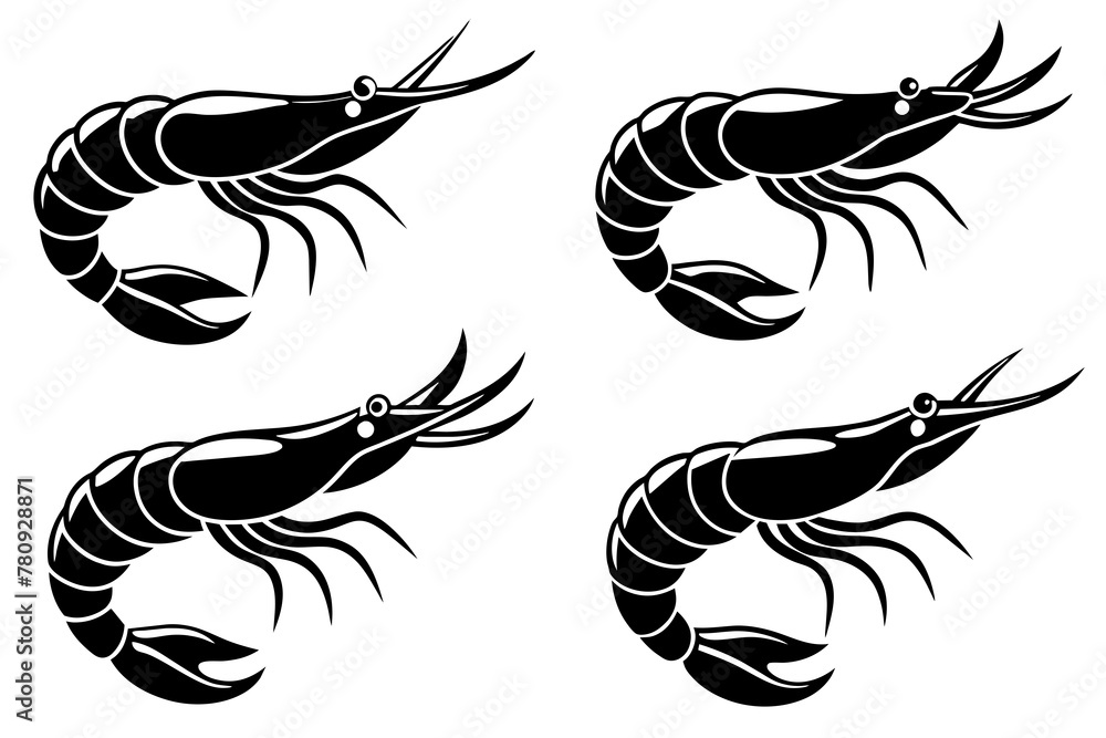 Exquisite Shrimp Fish A Vector Illustration Exquisite Shrimp Fish A Vector Illustration