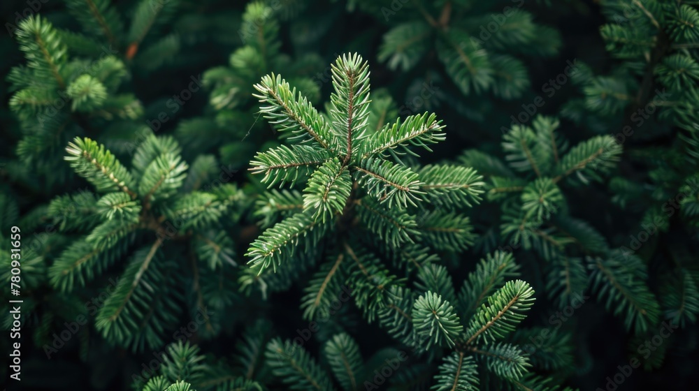 Detailed view of a pine tree, suitable for nature-themed projects