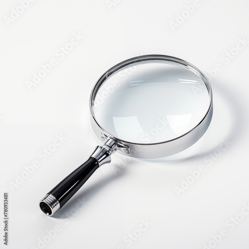 Magnifying Glass, loupe isolated on White Background.