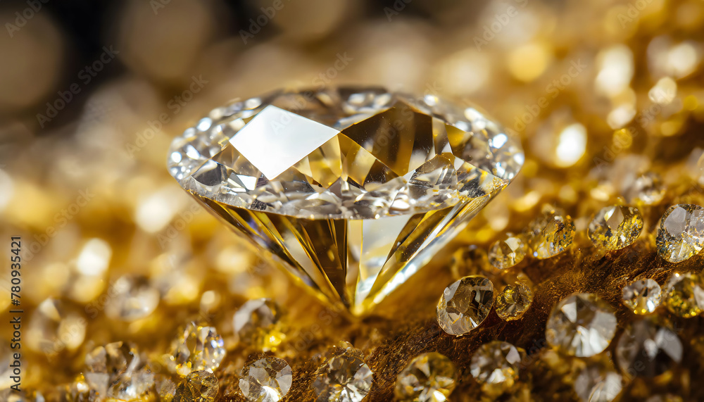 Vibrant Diamond: Abstract Background of Nature's Gemstone Splendor Vibrant Diamond: Abstract Background of Nature's Gemstone Splendor
