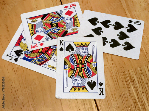 Euchre hand played with the right bower