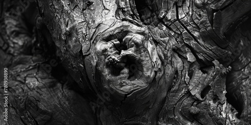 A monochrome image of a tree trunk, suitable for various design projects