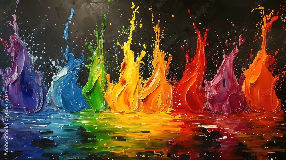 Captivating Chromatic Symphony A Vibrant Dance of Color and Energy
