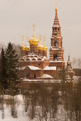 View of Chernigovsky Skete in winter photo