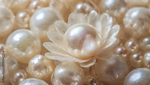 Vibrant Pearl: Abstract Background of Nature's Gemstone Splendor