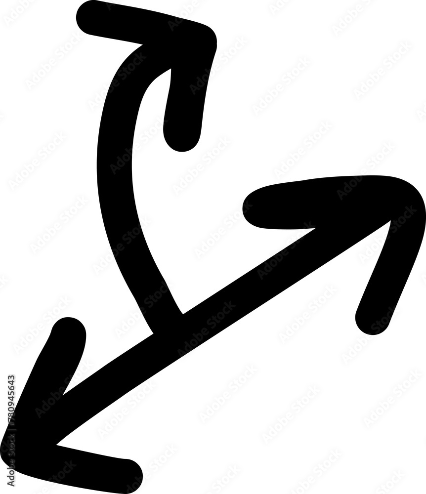 Hand drawn arrow Hand drawn arrow