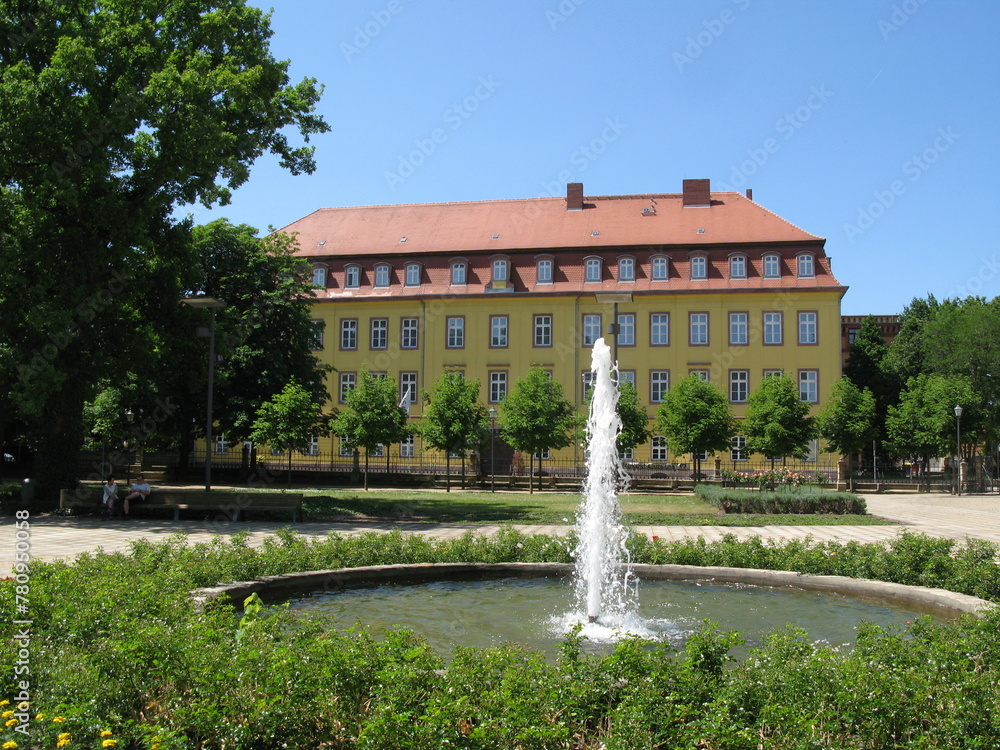 Springbrunnen im Schlossgarten von Merseburg