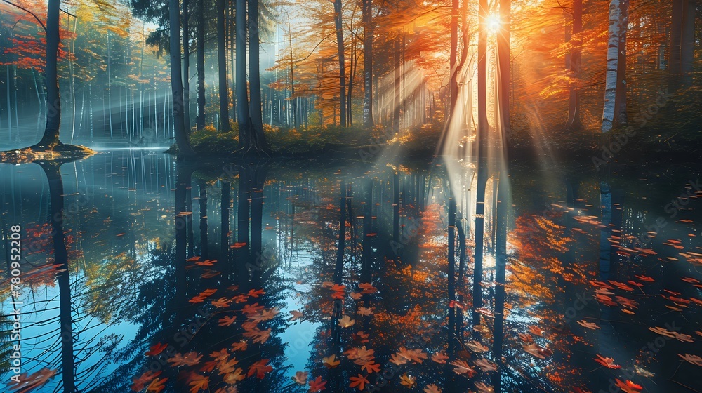 Enchanted Forest Mirror Lake./n