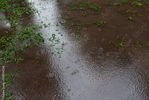 campo inundado por lluvias intensas