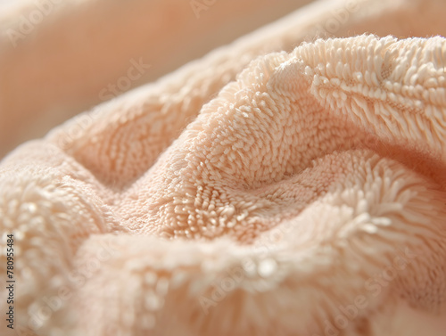 The texture of a baby blanket.