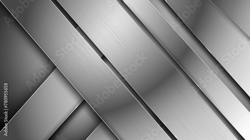 An elegant metallic background features silver chrome brushed metal texture in vector design, suitable for sophisticated and modern projects