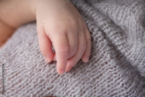 Tiny little newborn hands