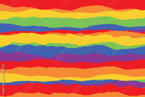 happy, pride, month, lgbt, lgbtq, gay, social, media, background, wishing, greeting, post, banner, template, design with rainbow, color, strips, font, vector, illustration © InkSplash