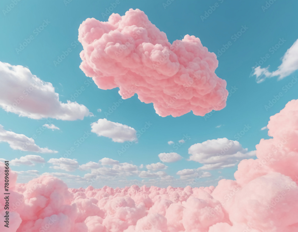 pink clouds in the sky