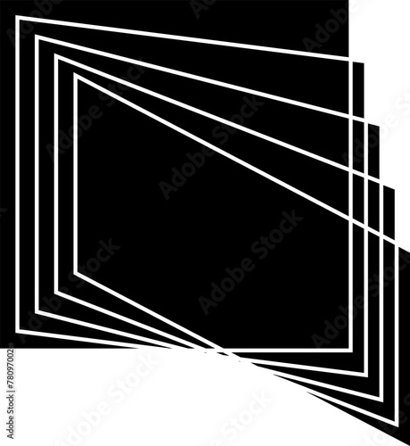Square dynamic amorphous shapes. Design element geometric