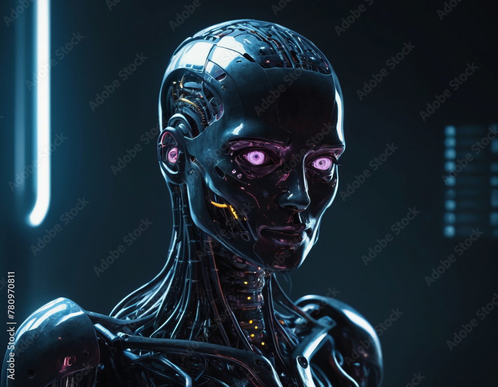 3d render of an artificial intelligence robot 3d render of an artificial intelligence robot