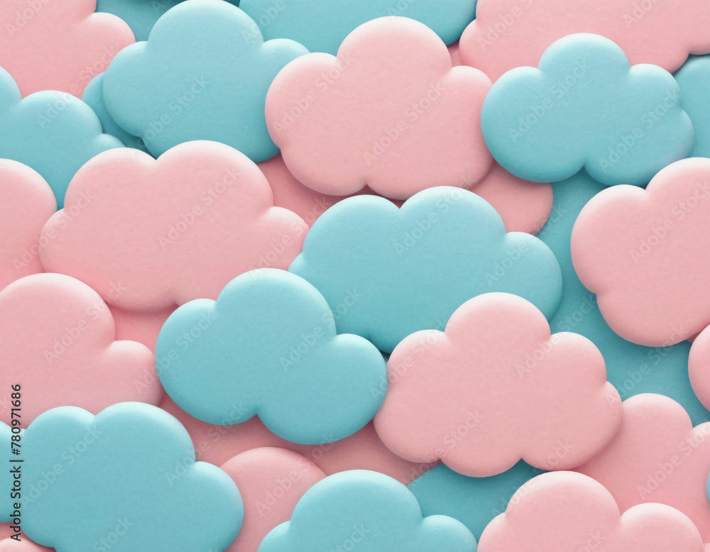 colorful clouds pattern background art
