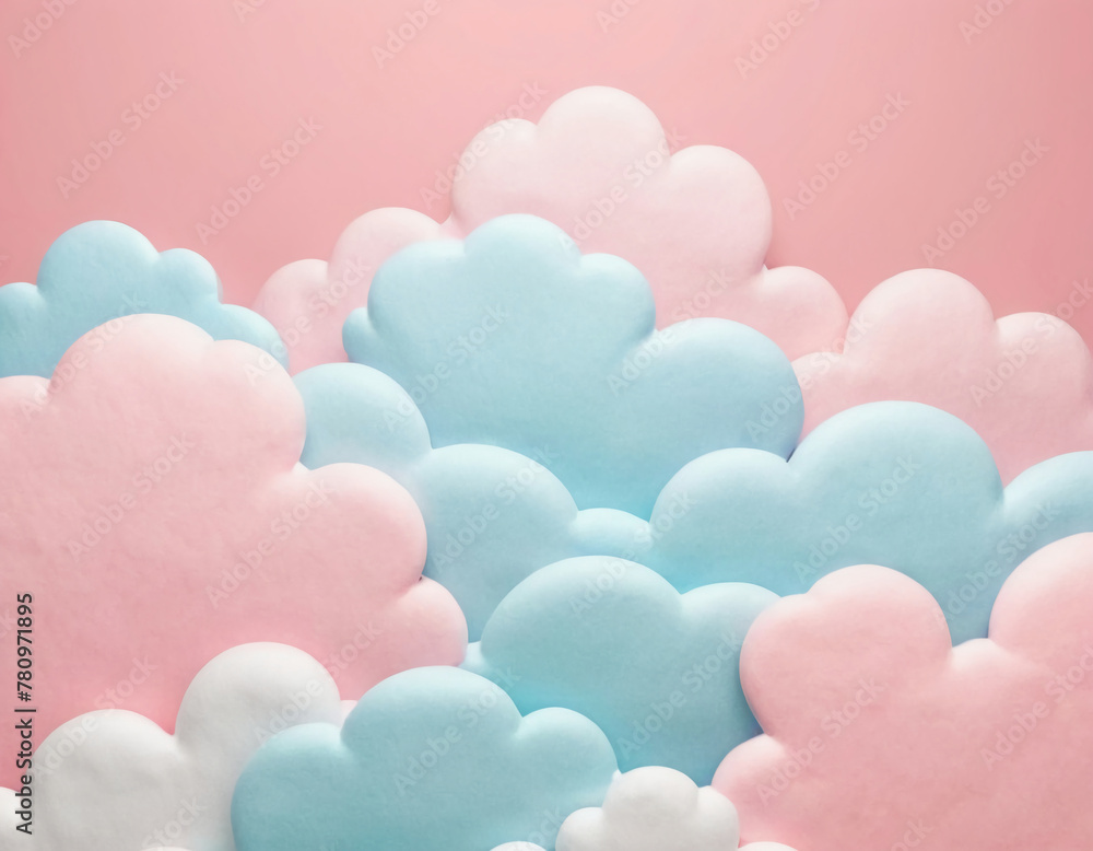 abstract colorful clouds pattern background art