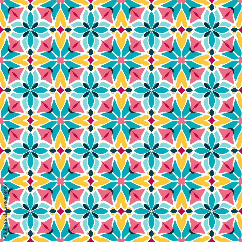 Singapore Peranakan seamless pattern, seamless tile, colorful background, Peranakan culture, Nyonya motifs, Nyonya pattern for gift paper, card, textile, and product design