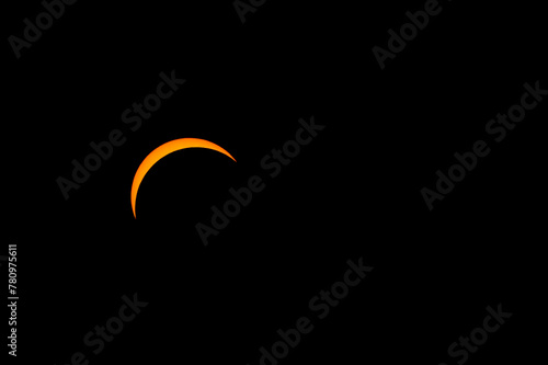 Tableau sur toile The solar eclipse before totality on April 8, 2024