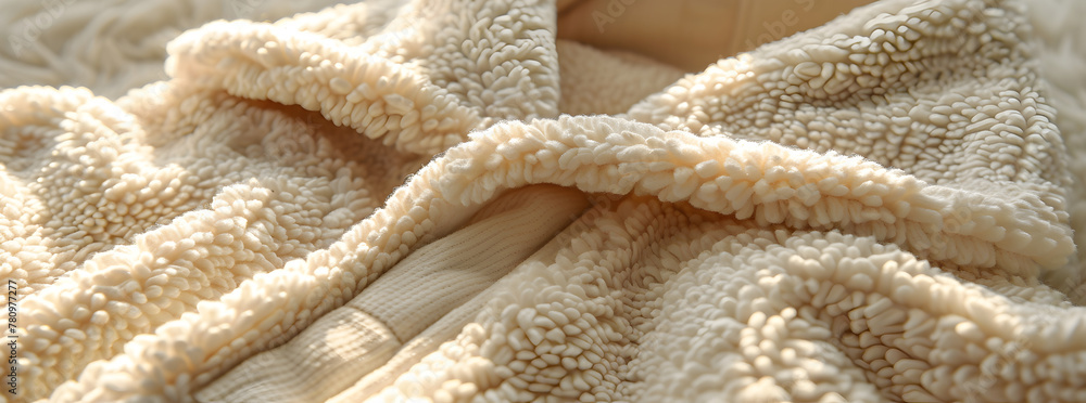The texture of a baby blanket.