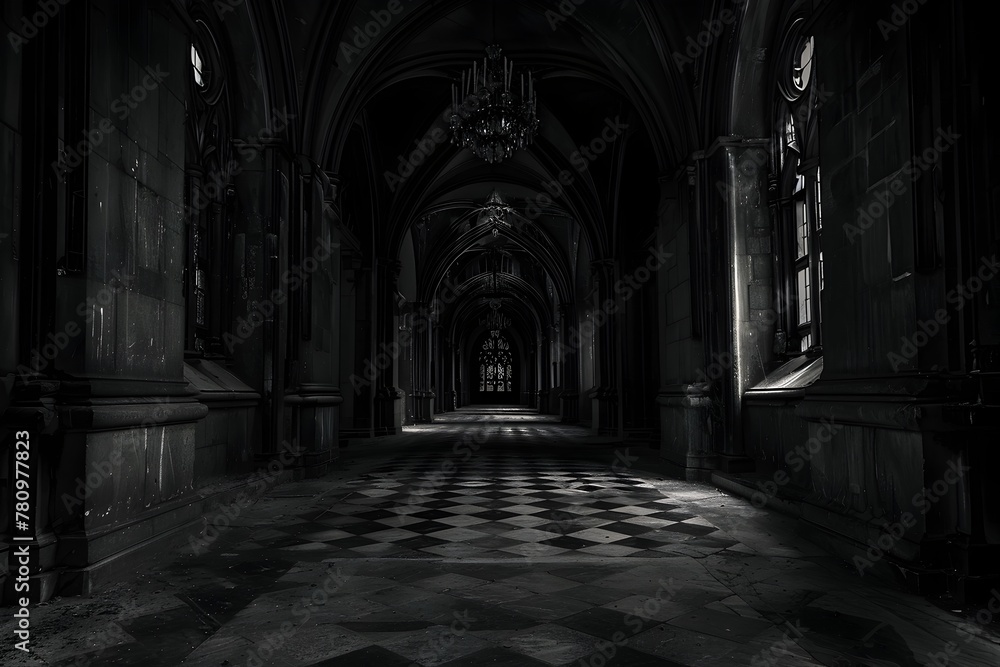 Echoes of Sinister Laughter in the Haunting Gothic Hallway Echoes of Sinister Laughter in the Haunting Gothic Hallway