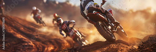 Exhilarating Snapshot of High-Flying Motocross Action in Video Game
