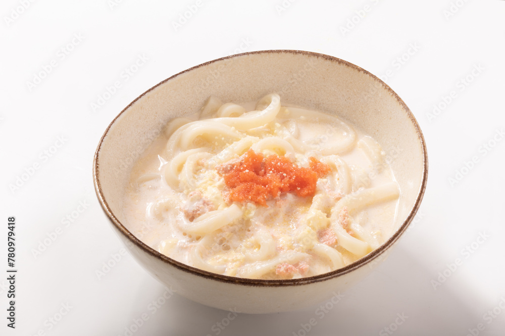 明太子クリームうどん 明太子クリームうどん