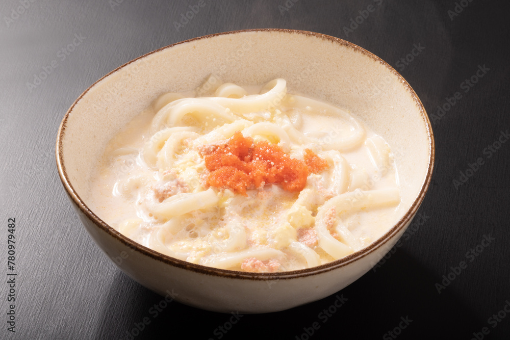 明太子クリームうどん 明太子クリームうどん