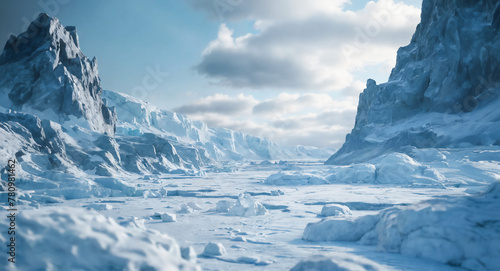 北極・南極　氷の世界イメージ © sima-box