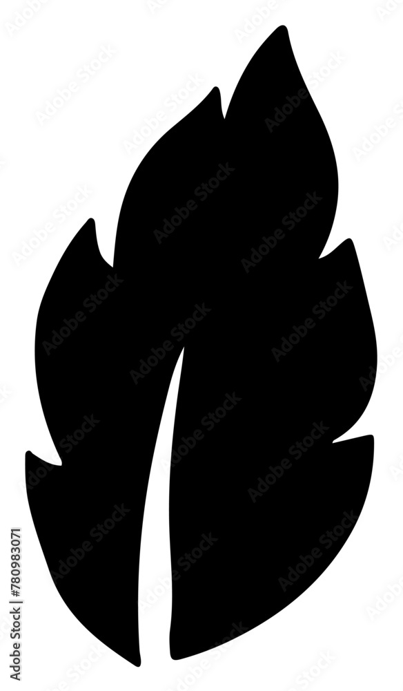 Monstera Tropical Leaf Silhouette Palm Vector Illustration Monstera Tropical Leaf Silhouette Palm Vector Illustration
