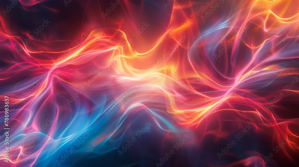 Waves of light and color intertwining in a mesmerizing display.