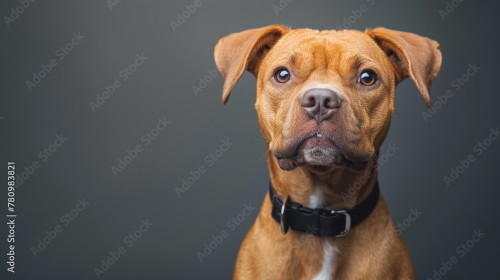 Dog looking sadly at camera Dog looking sadly at camera